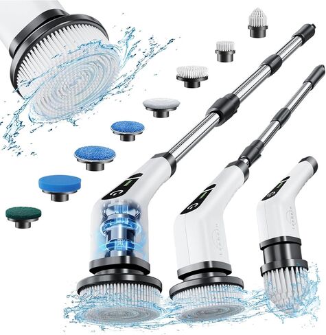 Lebein YMG-818/820 رؤوس فرشاة الغش الكهربائية تدورات ، 8pcs مجموعة ملحقات الفرشاة الإضافية لـ YMG-818/820 فرشاة التنظيف اللاسلكي فقط-فغرة غير متضمنة (رؤوس فرشاة YMG-Black) in Kuwait