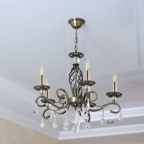 VOSAREA 6pcs Chandelier Light Base Sleeve Ceiling Light Cover for Crystal Chandeliers Replacement Parts in Saudi Arabia