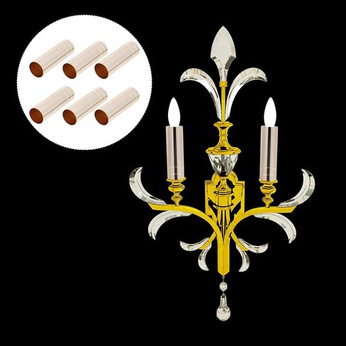 VOSAREA 6pcs Chandelier Light Base Sleeve Ceiling Light Cover for Crystal Chandeliers Replacement Parts in Saudi Arabia