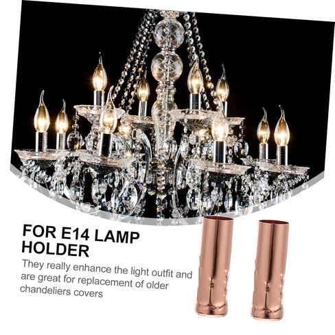 DECHOUS 6Pcs Teardrop Design Chandelier Candle Sleeves Candle Socket Covers for Candelabra Base Stylish Replacement for Older Chandeliers Enhance Lighting in Saudi Arabia