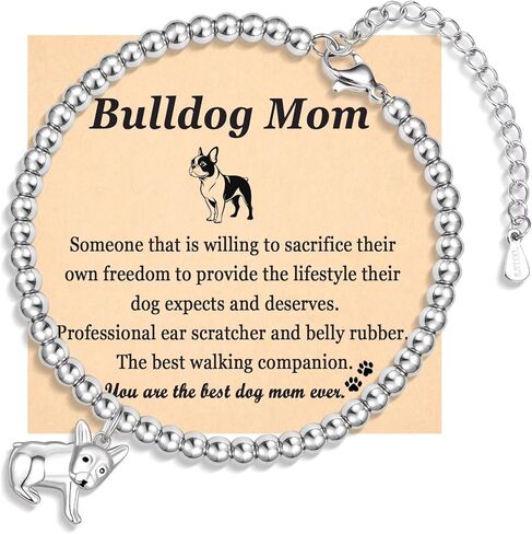 Dog Mom Gifts for Women Bracelet Best Dog Lovers Jewelry for Birthday, Christmas Stocking Stuffers, Anniversary, Mothers Day in Saudi Arabia