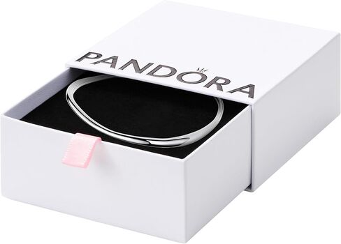Pandora Essence Organically Shaped Bangle - Sterling Silver Bangle - Gift for Women - Includes Gift Box in Saudi Arabia