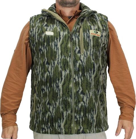 سترة صيد مموهة من Wasatch Sherpa Fleece Camo فائقة الهدوء (MO Bottomland، M) in Saudi Arabia