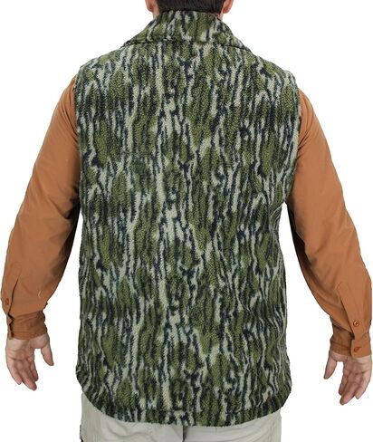 سترة صيد مموهة من Wasatch Sherpa Fleece Camo فائقة الهدوء (MO Bottomland، M) in Saudi Arabia