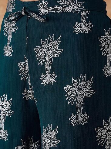 rytras Women's Floral Rayon Kurta and Palazzo Set in Saudi Arabia