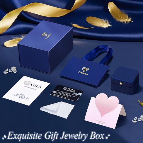 Moissanite Engagement Ring for Women, 3 Stone D Color VVS1, 925 Sterling Silver with 18K White Gold Plated, Moissanite Wedding Ring, Anniversary Promise Ring with Gift Box, Size 4.5-9 in Saudi Arabia