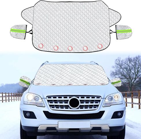 Windshield Cover for Ice and Snow: Car Windshield Snow Cover with 5 Layers Protection, Strong Magnetic Edges Frost Guard Windshield Cover, Car Snow Cover for Cars Trucks Vans (windshield cover) in Saudi Arabia