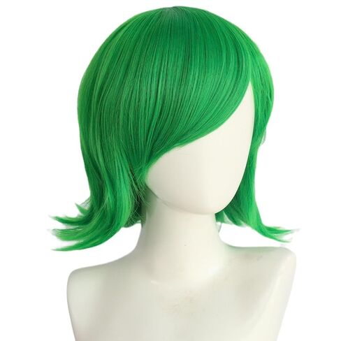 Women's Short Green Wig | Emerald Green Costume Anime Cosplay Wig for Adults | Halloween St. Patrick's Day Christmas Costume Party Hair in Saudi Arabia