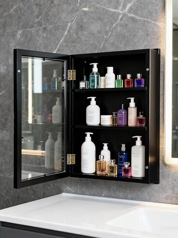 إطارات صناديق ظلال مقاس 11x16، صندوق ظلال كبير مع أرفف، علبة عرض صندوق ذاكرة عميقة مع رف متحرك لحفلات الزفاف التذكارية (أسود) in Kuwait