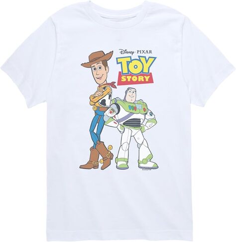 Disney Unisex-Kids Youth Boys & Girls Official Toy Story Woody & Buzz Lightyear Short Sleeve Cotton T-Shirt in Saudi Arabia