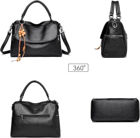 Womens Genuine Leather Handbags Satchel Bags for Women Crossbody Purse Tote Bags Ladies Real Leather Bags in Saudi Arabia