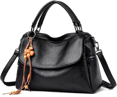 Womens Genuine Leather Handbags Satchel Bags for Women Crossbody Purse Tote Bags Ladies Real Leather Bags in Saudi Arabia