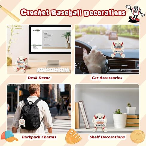 Funny Baseball Gifts Accessories for Boys Men Cool Stuff Things, Baseball Ornament Stocking Stuffers Presents for Players Coach Fans Lovers, Stuffed Balls Plush Decor Birthday Decorations Party Favors in Saudi Arabia
