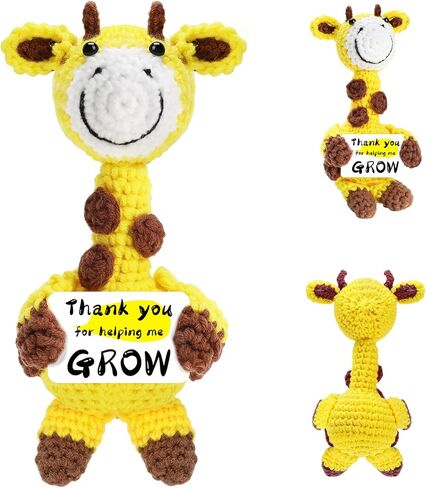 Hoedia Handmade Giraffe Crochet Stuffed Animal Gifts for Women and Men: Birthday Retirement Christmas Anniversary Thank You Appreciation Present for Mom/Teacher/Friend/Him/Her in Saudi Arabia