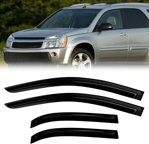 Rain Guards Compatible with Chevy Silverado/GMC Sierra Crew Cab 2001-2007 for Car Windows 2002 2003 2004 2005 2006 4PCs Side Wind Deflectors in Kuwait