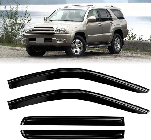 Rain Guards Compatible with Chevy Silverado/GMC Sierra Crew Cab 2001-2007 for Car Windows 2002 2003 2004 2005 2006 4PCs Side Wind Deflectors in Kuwait