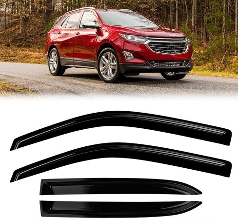 Rain Guards Compatible with Chevy Silverado/GMC Sierra Crew Cab 2001-2007 for Car Windows 2002 2003 2004 2005 2006 4PCs Side Wind Deflectors in Kuwait