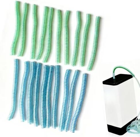 20 قطعة من مكواة فرد الشعر لمكثف الأكسجين المحمول، خرطوم الأكسجين، قنية الأنف، حامل ملحقات أنابيب الأكسجين، يدعم الحفاظ على من الالتواء، متوافق مع مكواة فرد الشعر، والقنية، وأقنعة الأكسجين in Kuwait