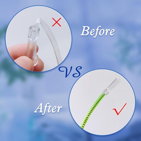 20 قطعة من مكواة فرد الشعر لمكثف الأكسجين المحمول، خرطوم الأكسجين، قنية الأنف، حامل ملحقات أنابيب الأكسجين، يدعم الحفاظ على من الالتواء، متوافق مع مكواة فرد الشعر، والقنية، وأقنعة الأكسجين in Kuwait