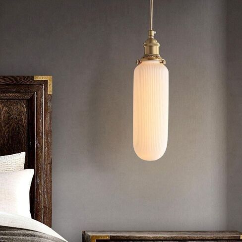 LNPTAL Long Linear Mid Century Modern Chandelier, Gold Milk/Frosted Glass Pendant Light Bar, Vintage White Farmhouse Hanging Lamp for Kitchen Island and Dining Room in Saudi Arabia