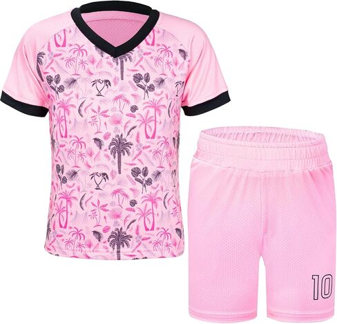 Unisex Kids Soccer Jersey for Girls Soccer Shirts Boy Football Outfits Soft Ideal Gift for Little Athlete 2-14 Years in Saudi Arabia