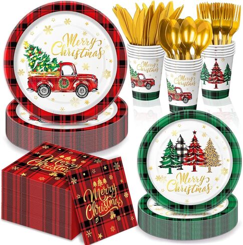 168 PCS Thanksgiving Fall Party Supplies Autumn Pumpkin Tableware Set Includes Paper Plates, Napkins, Cups, Cutlery for Autumn Holiday Thanksgiving Harvest Party Decorations, Serve 24 in Saudi Arabia