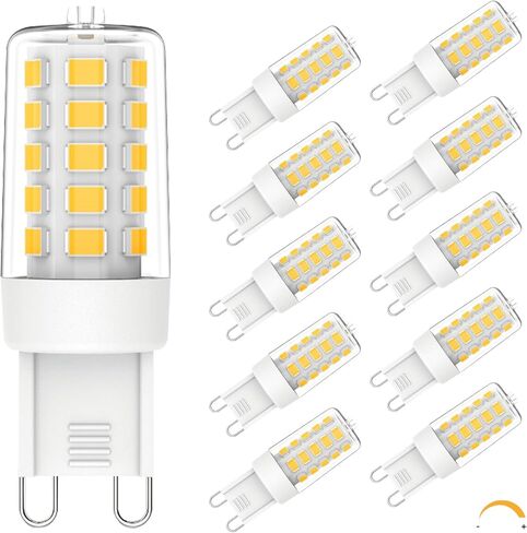 G9 LED LED Dimmable ، 2700k دافئ أبيض ، T4 ثريا المصابيح G9 BI دبوس الخزون ، G9 BASE BULB 120V 400 LUMEN 360 ° زاوية شعاع ، G9 المصابيح الكهربائية 4W مكافئة 40 واط ، 5Pack in Kuwait