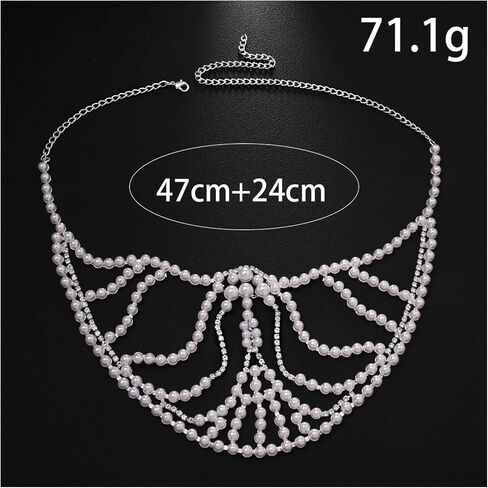 Rhinestone Pearl Mask Masquerade Face Chain Multi-layered Crystal Pearl Mesh Veils Face Jewelry for Women Festival Rave Concert in Saudi Arabia