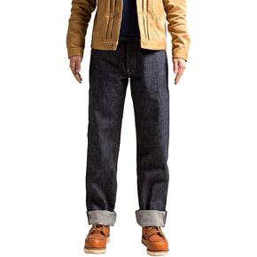 Red Tornado Vintage 16.5oz Men's Jeans Relaxed Fit Straight Leg Heavyweight Raw Selvedge Denim Pants Buckle Back Belted in Saudi Arabia