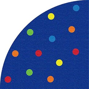 KIDCARPET.COM Color Spots Quarter Circle Corner Classroom Rug, 6' x 6' in Kuwait
