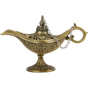 Aladdin Magic Genie Lamps ,Arabian Nights Costume Prop Lamp,Vintage Arabian Lamp,Classic Vintage Collectible Lamp for Home Decor, Parties, Halloween, and Birthdays (Bronze) in Saudi Arabia
