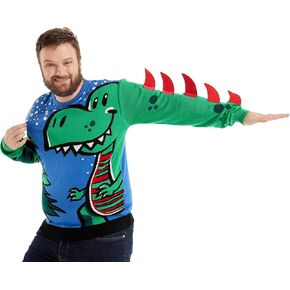 Ugly Christmas Sweater Unisex Funny Novelty Knit Pullover Men with Santa Reindder for Xmas PartyLargeFestive Arm Candy in Kuwait