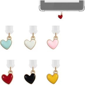 سحر قابس الغبار على شكل قلب متوافق مع Kindle Paperwhite 2021 ، Type C/USB C Dust Sluge ، مجموعة من 6 in Kuwait