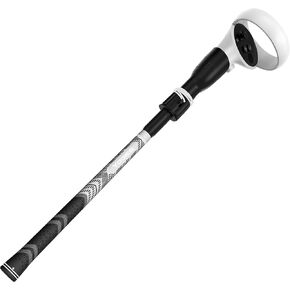 مرفق Yoges VR Golf Club متوافق مع META Quest 3S/ Quest 3/ Oculus Quest 2 Controller ، Non-Slip VR Golf Handle Grips 90 REFTION TRAFTION FOR GOLF VR Games (فقط لوحدة التحكم الصحيحة) in Kuwait