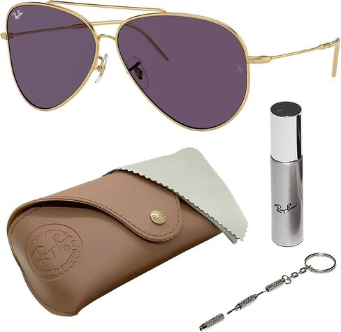 نظارات شمسية راي بان RBR0101S افياتور ريفيرس على شكل طيار للرجال والنساء مع مجموعة نظارات رايبان الرسمية in Kuwait
