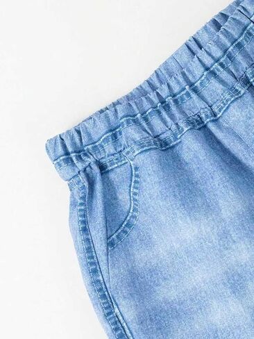 1 Piece Boys' Loose Fashion Jeans: Light Blue Washed Straight-Leg Casual in Saudi Arabia
