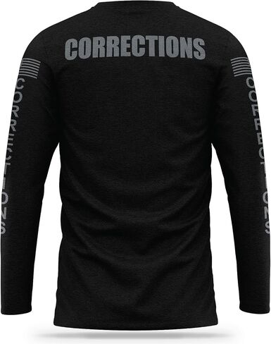 Corrections Cotton Long Sleeve - USA Patriotic Shirt - Durable Breathable Moisture Wicking Law Enforcement Uniform in Saudi Arabia