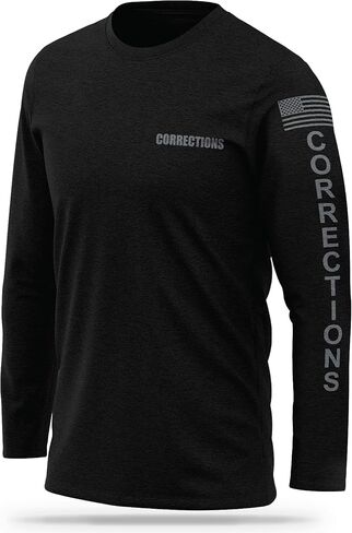 Corrections Cotton Long Sleeve - USA Patriotic Shirt - Durable Breathable Moisture Wicking Law Enforcement Uniform in Saudi Arabia