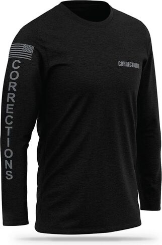 Corrections Cotton Long Sleeve - USA Patriotic Shirt - Durable Breathable Moisture Wicking Law Enforcement Uniform in Saudi Arabia