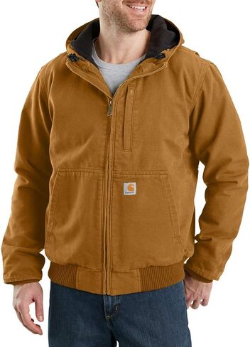 Carhartt mens Full Swing® Loose Fit Washed Duck Fleece-lined Active Jacket in Saudi Arabia