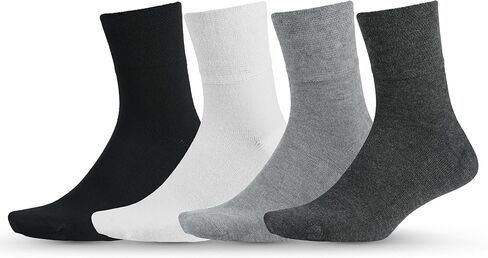 Men's Bamboo Ankle Socks, 4 Pack, Seamless Toe in Saudi Arabia