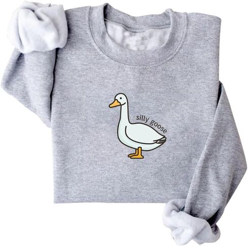 DIOMMELL Silly Goose Sweatshirt - Cute Goose Bump Crewneck in Saudi Arabia