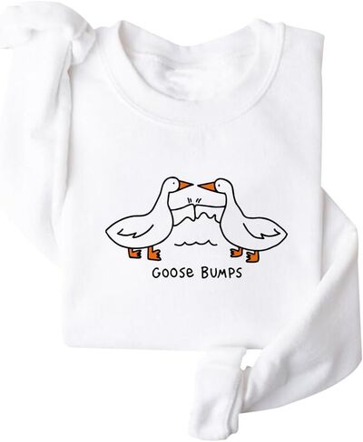 DIOMMELL Silly Goose Sweatshirt - Cute Goose Bump Crewneck in Saudi Arabia