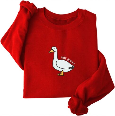 DIOMMELL Silly Goose Sweatshirt - Cute Goose Bump Crewneck in Saudi Arabia