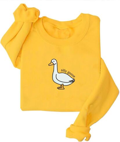 DIOMMELL Silly Goose Sweatshirt - Cute Goose Bump Crewneck in Saudi Arabia