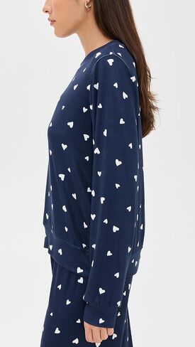 Z Supply Women's Classic Heart Long Sleeve Top in Saudi Arabia