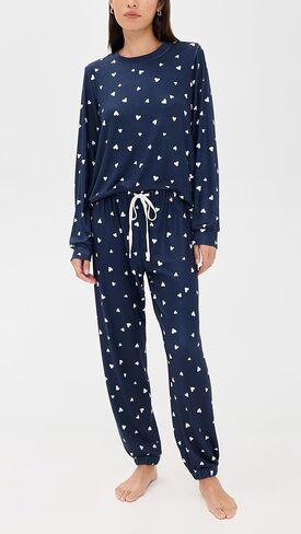 Z Supply Women's Classic Heart Long Sleeve Top in Saudi Arabia
