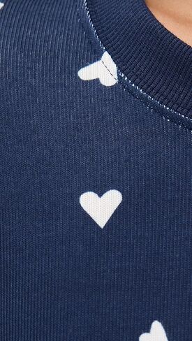 Z Supply Women's Classic Heart Long Sleeve Top in Saudi Arabia