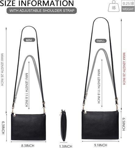 Small Crossbody Bags for Women Trendy Clutch Purse PU Leather Shoulder Bags with Adjustable Strap in Saudi Arabia