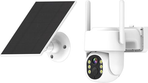 4MP Solar Security Camera, Outdoor Security Camera, 1 Camera kit Without Subscription, Outdoor Bird Camera, 360° pan and tilt, Automatic Tracking, Color Night Vision, 2.4G WiFi in Saudi Arabia
